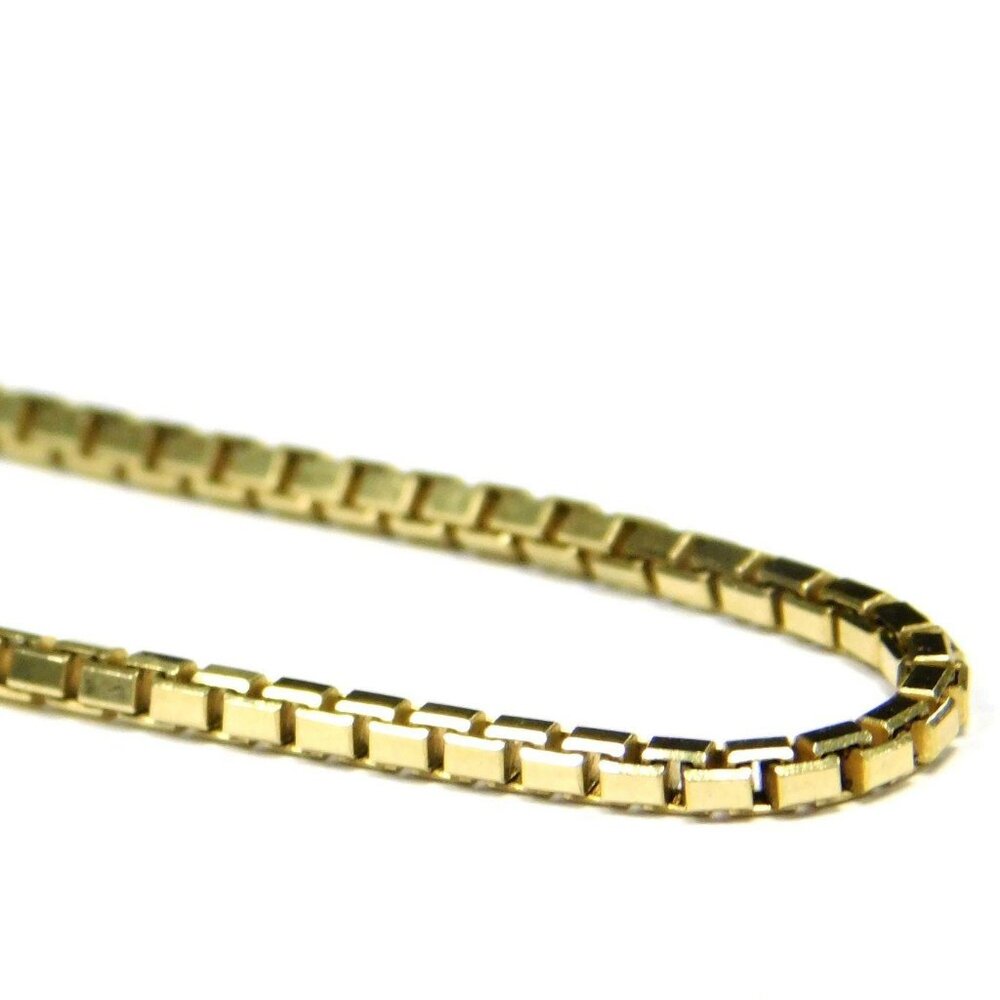 Balestra Italy 14K Yellow Gold Box Chain Necklace – 31.5 inch – 16.1 grams